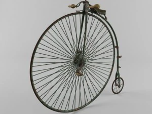 велосипед за пенни фартинг 3D Модель