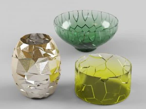 kaputte Vasen 3D Modell