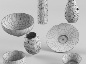broken vases Modèle 3D
