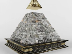 Pir&acirc;mide Illuminati Modelo 3D