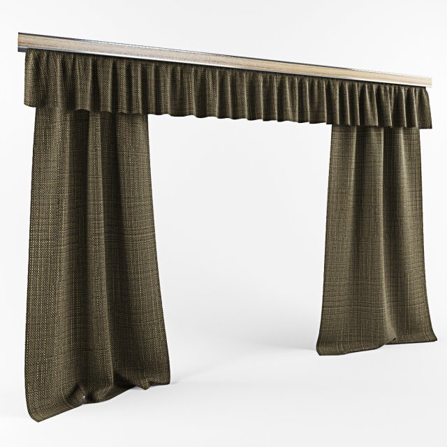 simple curtains 3D 모델 .c4d .max .obj .3ds .fbx .stl .blend 
