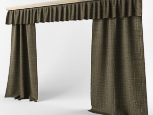 simple curtains 3D 모델