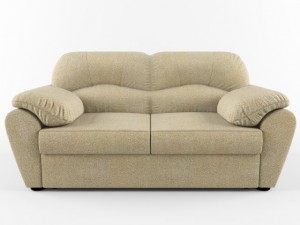 sofa with soft arms 3D 모델