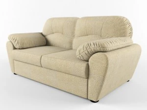 sofa with soft arms 3D Model