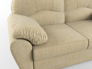 sofa with soft arms 3D 모델