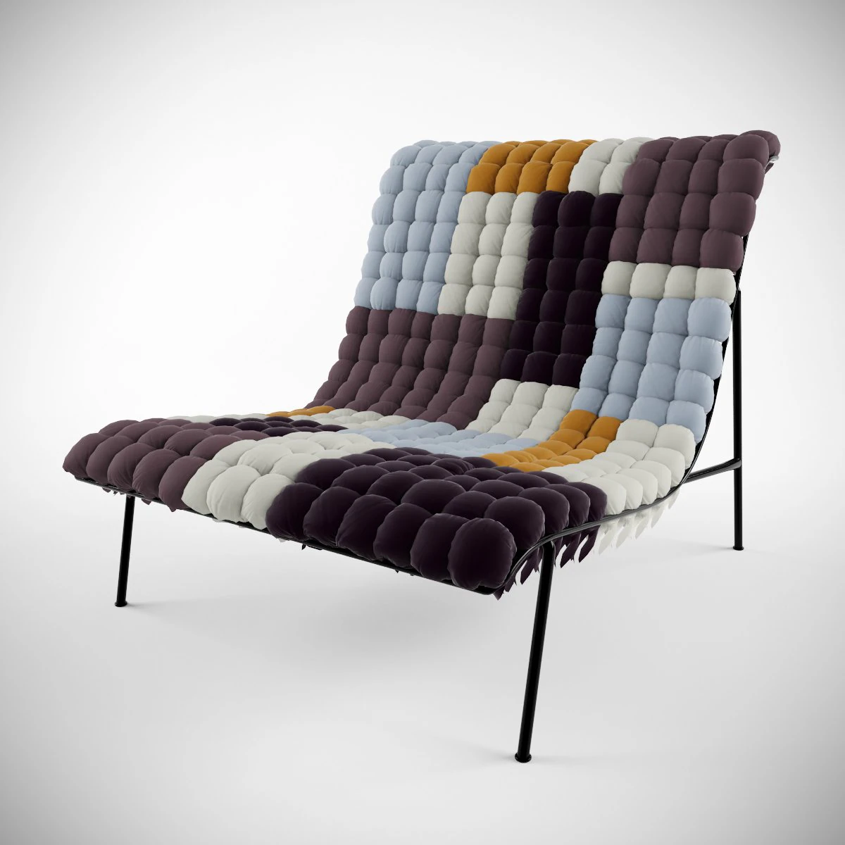 mosaiik lounge chair 3D Model .c4d .max .obj .3ds .fbx .stl .blend 