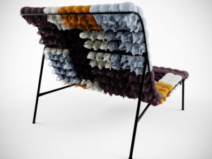 mosaiik lounge chair Modelo 3D