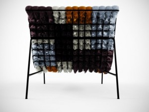 mosaiik lounge chair Modelo 3D