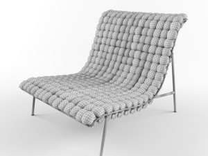 mosaiik lounge chair Modelo 3D