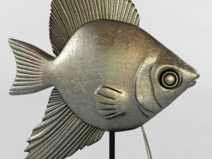 bronze fish and decor 3D Model