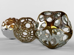 bronze fish and decor 3D मॉडल
