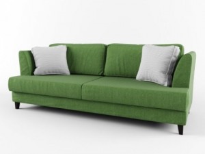sofa and pillows Modello 3D