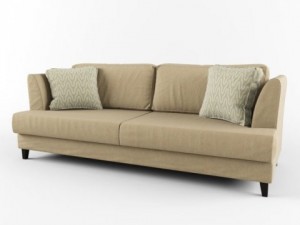sofa and pillows Modello 3D