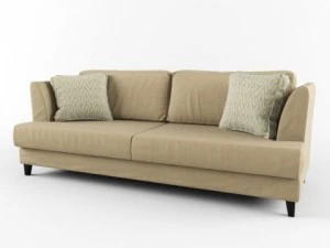 sofa and pillows 3D Model