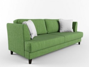 sofa and pillows Modello 3D