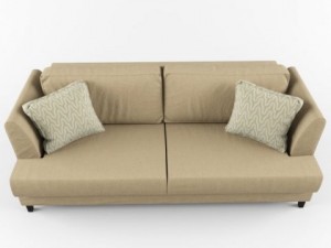 sofa and pillows Modello 3D