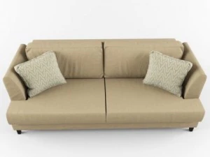 sofa and pillows 3D Model