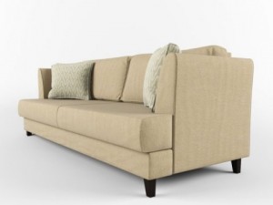 sofa and pillows Modello 3D