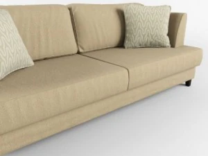 sofa and pillows 3D Model