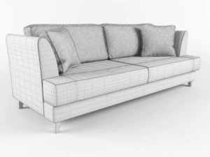 sofa and pillows 3D Model