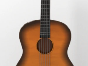acoustic guitar 3D Model