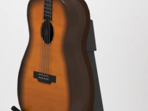 acoustic guitar 3D Model