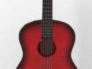 acoustic guitar 3D Model