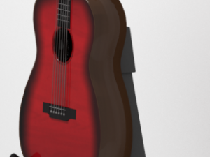acoustic guitar Modello 3D