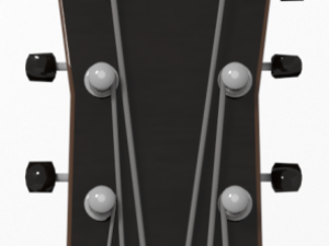 acoustic guitar Modello 3D