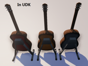 acoustic guitar Modello 3D