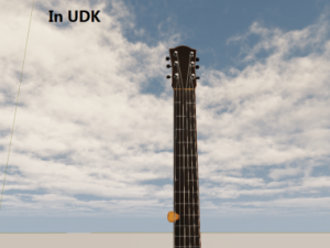 acoustic guitar Modello 3D