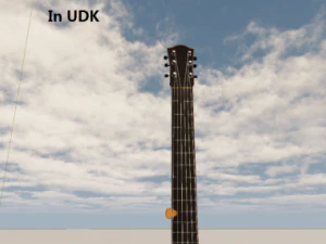 acoustic guitar 3D Model