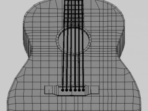 acoustic guitar 3D Model