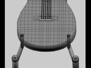 acoustic guitar 3D Model
