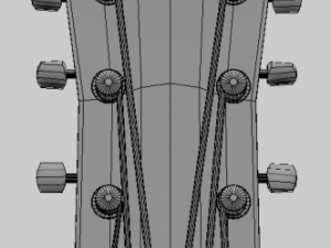 acoustic guitar Modello 3D