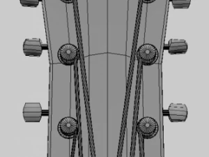 acoustic guitar 3D Model