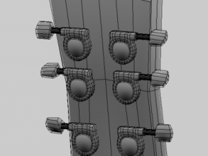 acoustic guitar Modello 3D