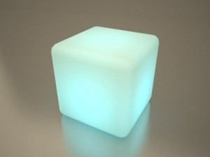 illuminated cubes Model 3D