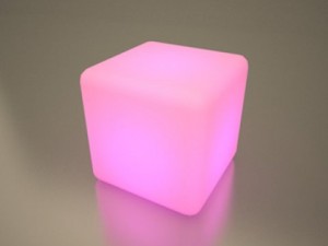 illuminated cubes Model 3D