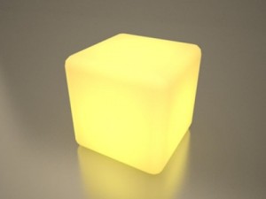 illuminated cubes Model 3D