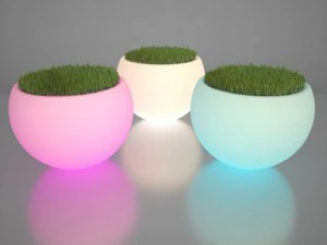 illuminated planter 3D Model