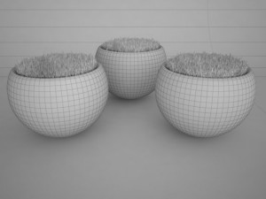 illuminated planter Model 3D