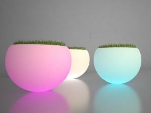 illuminated planter Model 3D