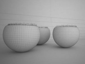 illuminated planter Model 3D