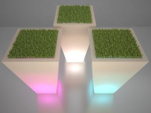 illuminated planter 4 3D Модель