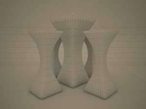 illuminated outdoor bar or bistro table 3D Model