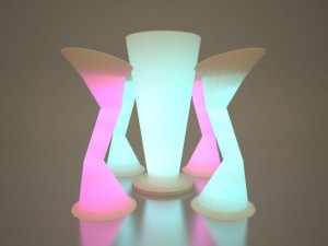 illuminated outdoor bar or bistro table 2 3D Model