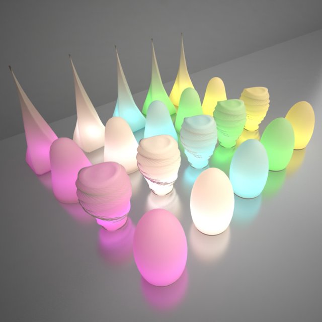 illuminated decorative light Modelo 3D .c4d .max .obj .3ds .fbx .stl .blend 