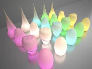 illuminated decorative light 3D Model