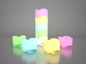 illuminated bone stacking chair 3Dモデル